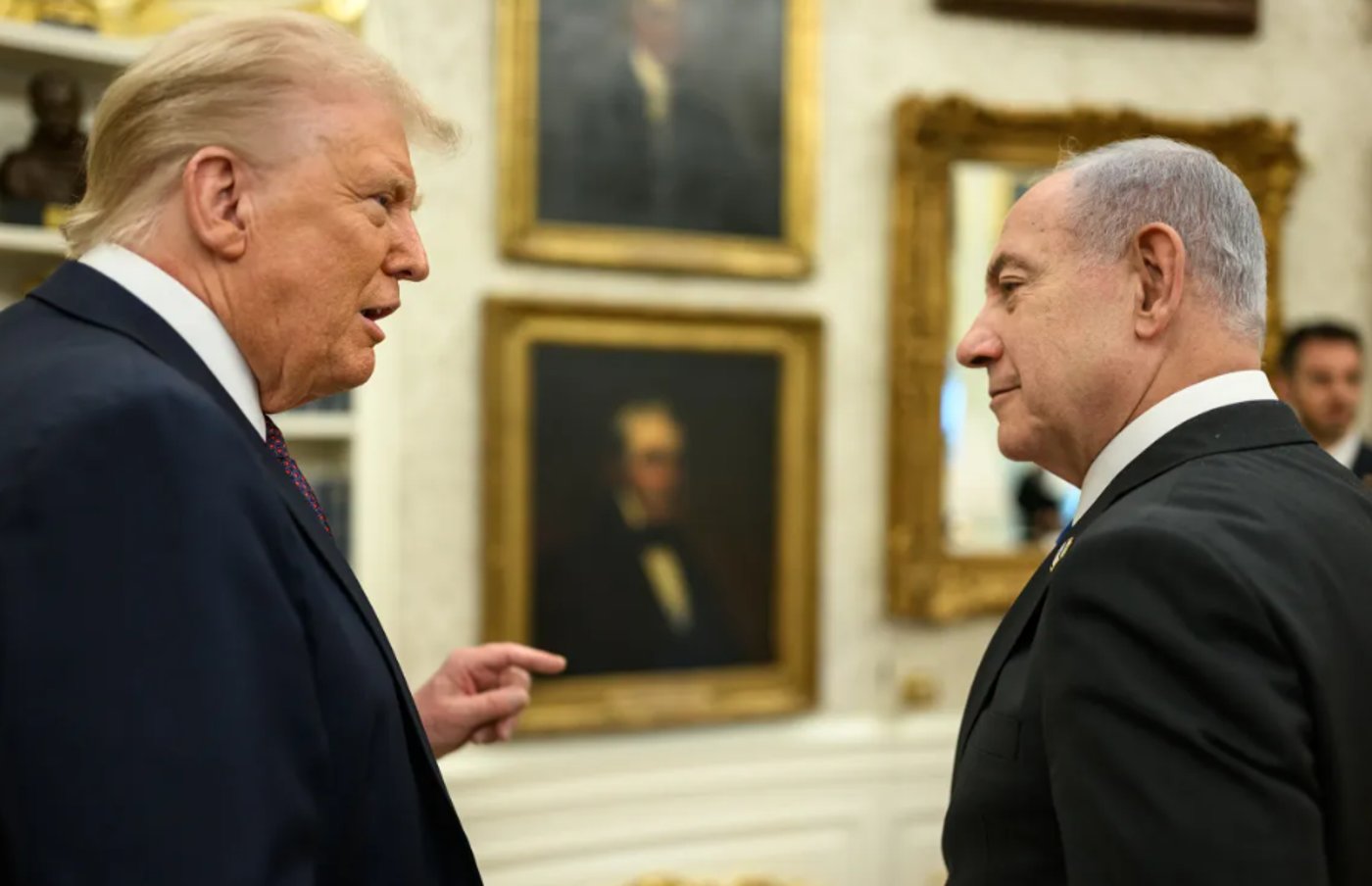 טראמפ ונתניהו בבית הלבן