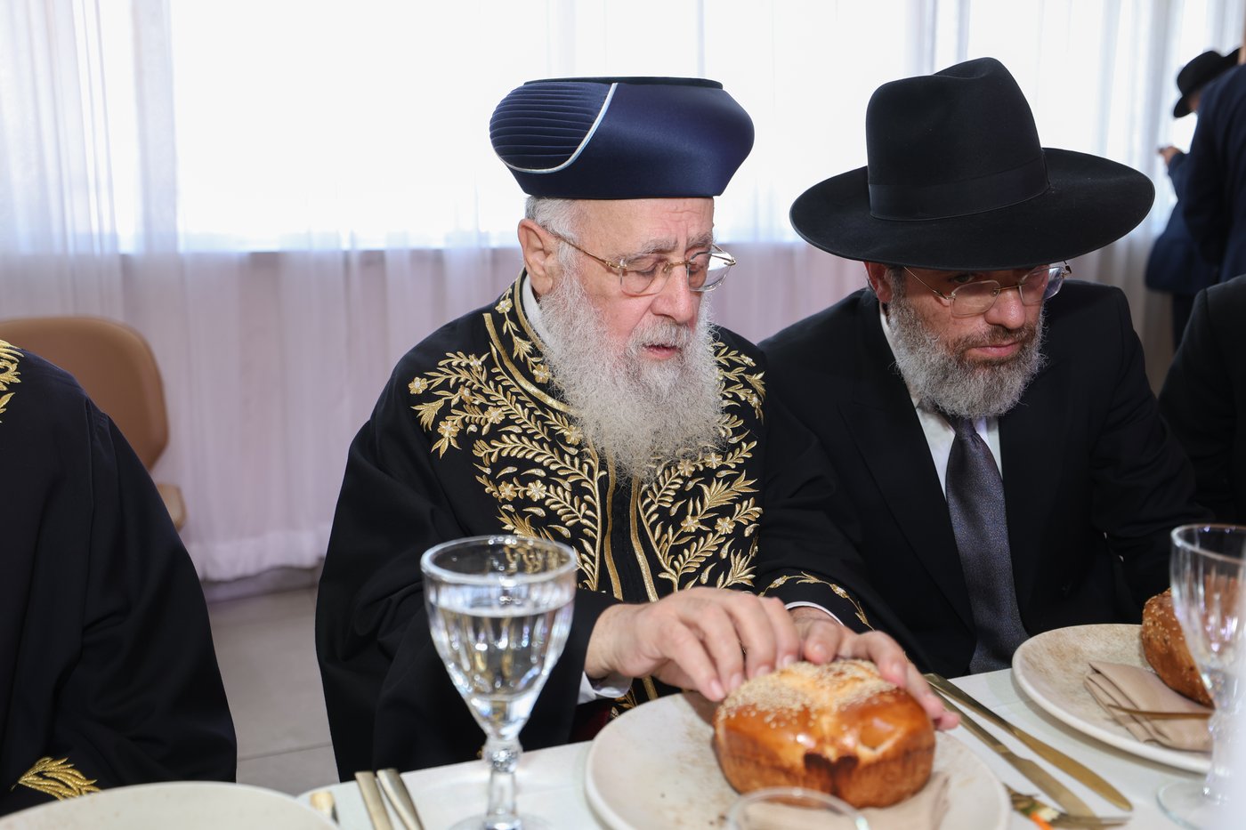 שמחת הברית לנינם המשותף של הראשל"צים הגר"י יוסף והגרש"מ עמאר