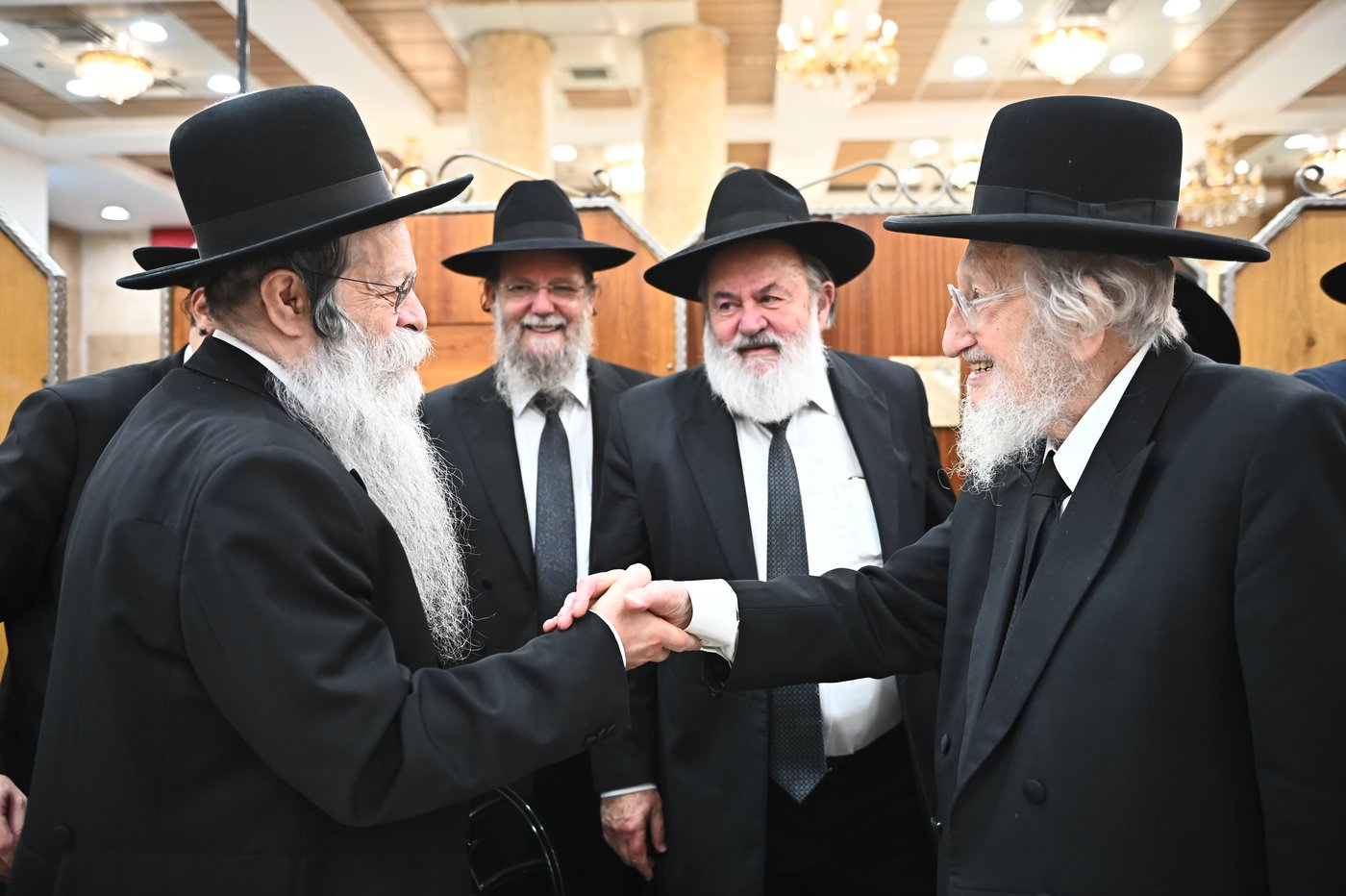 שמחת נישואי צאצאי הגר"א לוי והגרי"ד שפירא