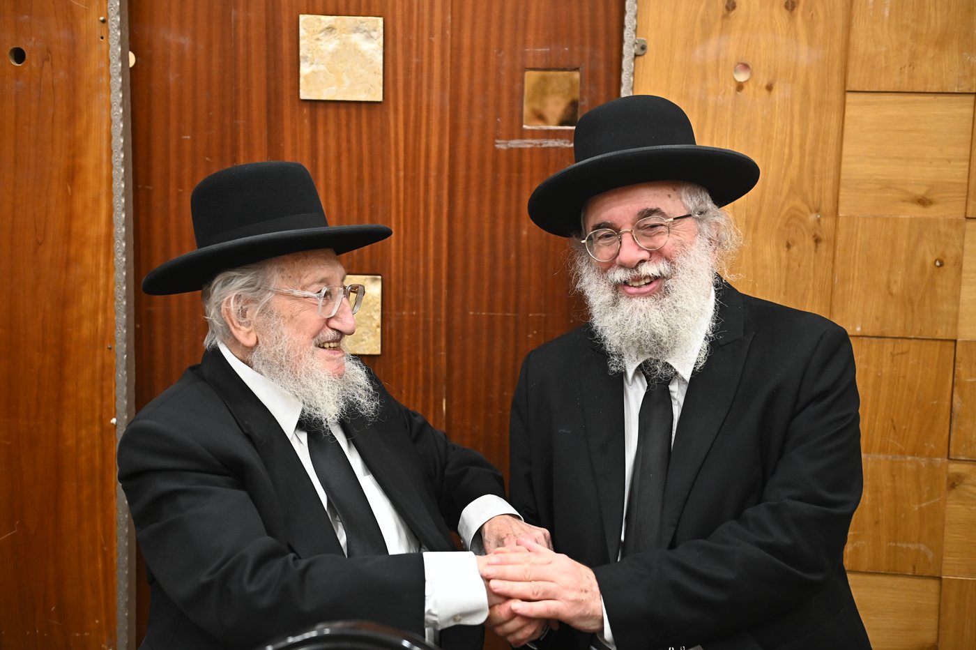 שמחת נישואי צאצאי הגר"א לוי והגרי"ד שפירא