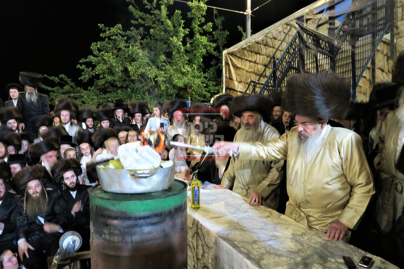 האדמו"ר מלעלוב שבת בהעלותך במירון