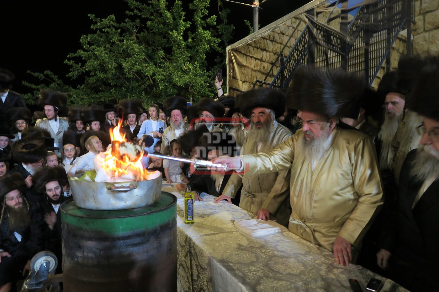 האדמו"ר מלעלוב שבת בהעלותך במירון