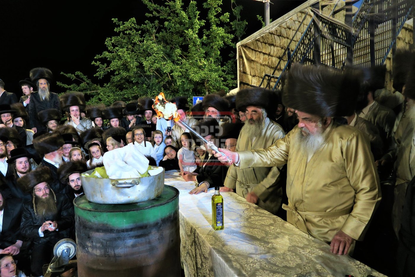 האדמו"ר מלעלוב שבת בהעלותך במירון
