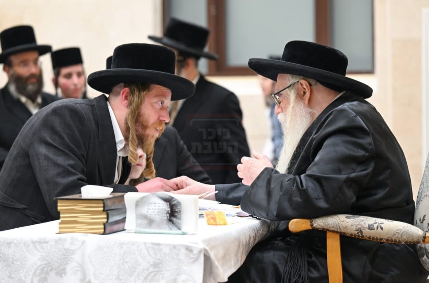 אלי דייטש עם האדמו"ר מצאנז