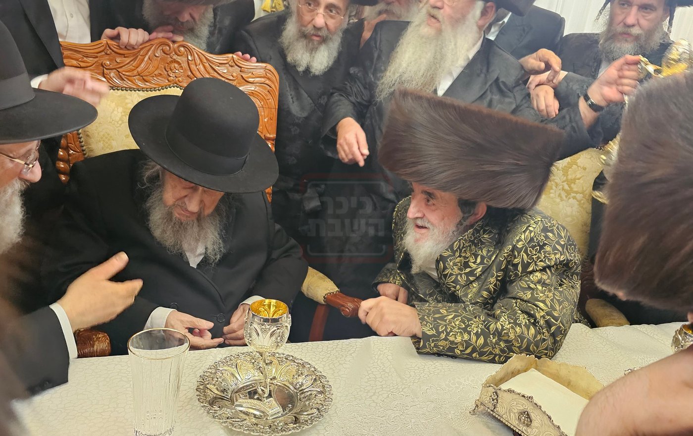 הגר"ד לנדו בביקור אצל האדמו"ר מויז'ניץ