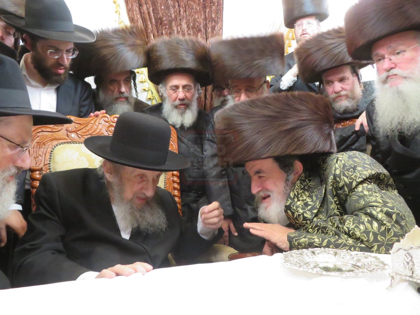 הגר"ד לנדו בביקור אצל האדמו"ר מויז'ניץ