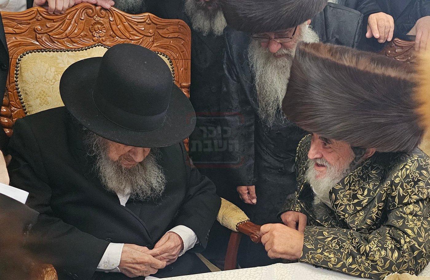 הגר"ד לנדו בביקור אצל האדמו"ר מויז'ניץ