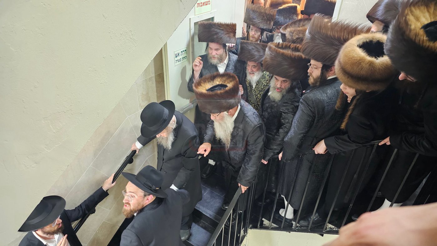 הגר"ד לנדו בביקור אצל האדמו"ר מויז'ניץ