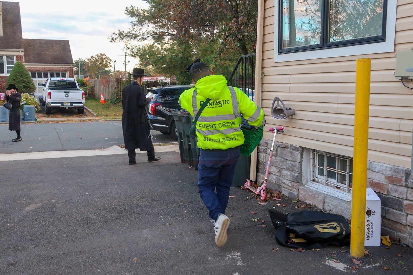 ההכנות לשב"ק בצל האדמו"ר מבאבוב 45 בעיר יוניאן