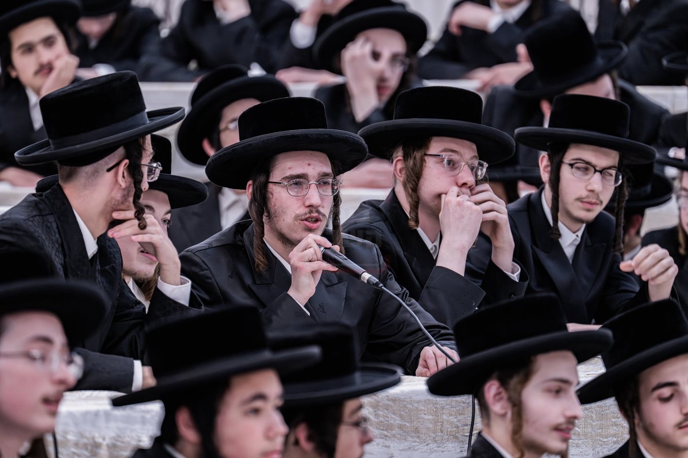 בחינה פומבי ע"י תלמידי ישיבות קטנות ד'סאטמר מרחבי ניו יארק 