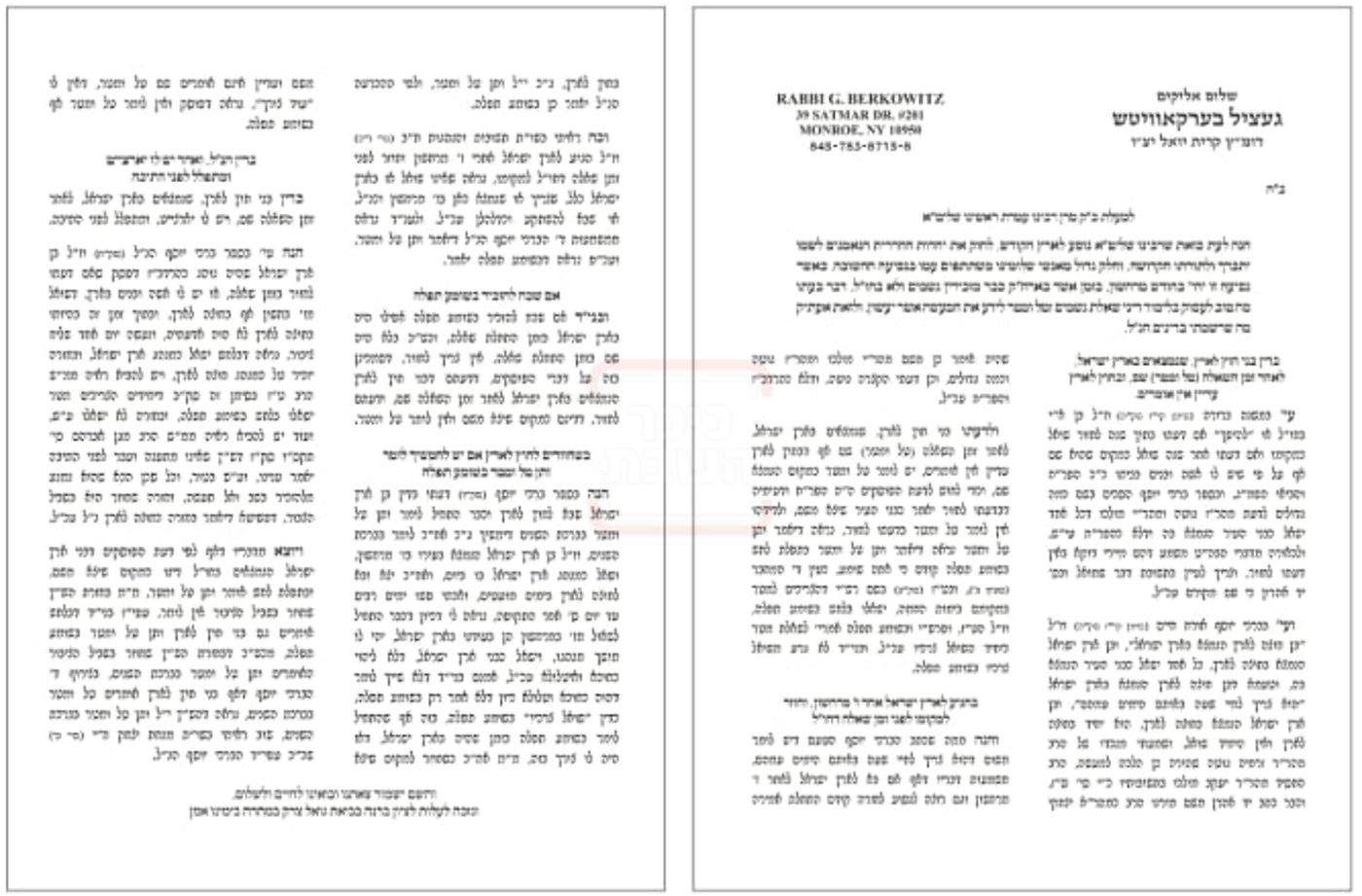 התשובה של דומ"ץ סאטמר