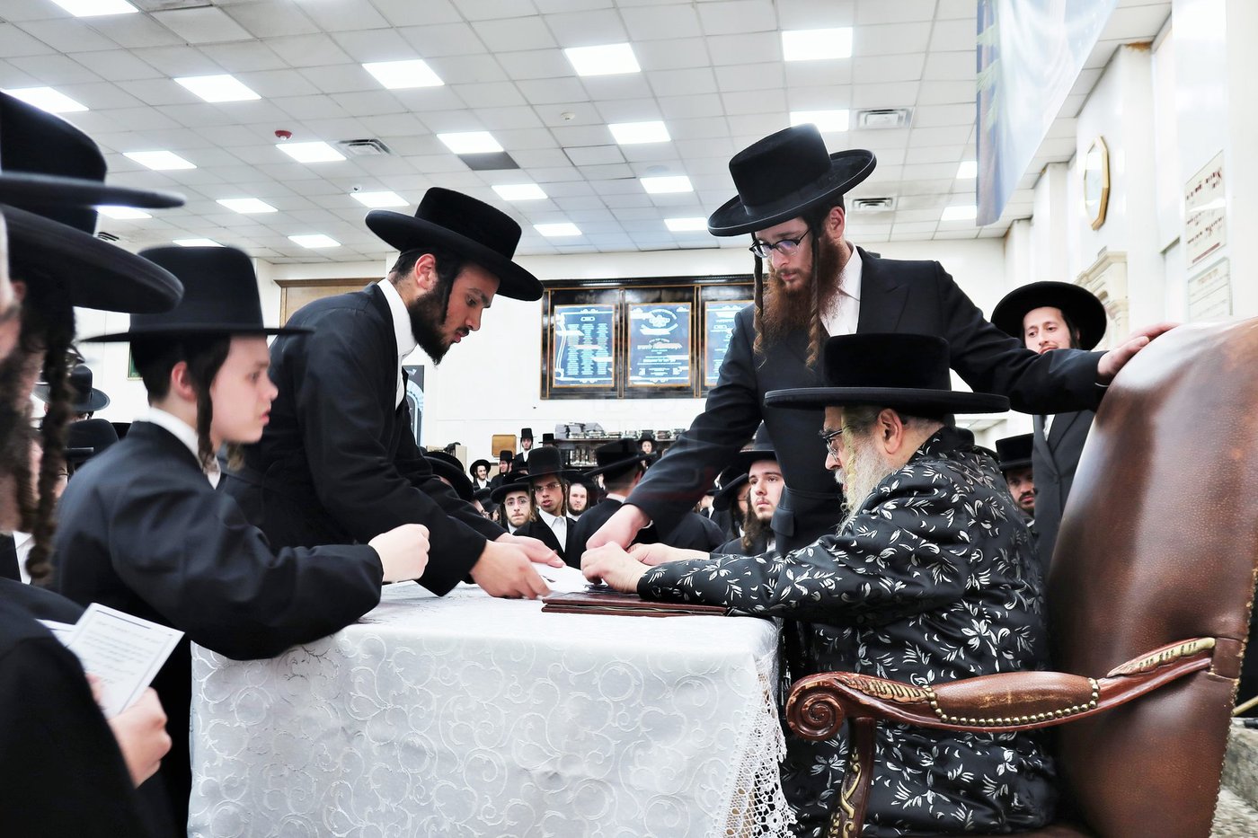 מעמד צאתכם לשלום לאדמו"ר מסאטמר