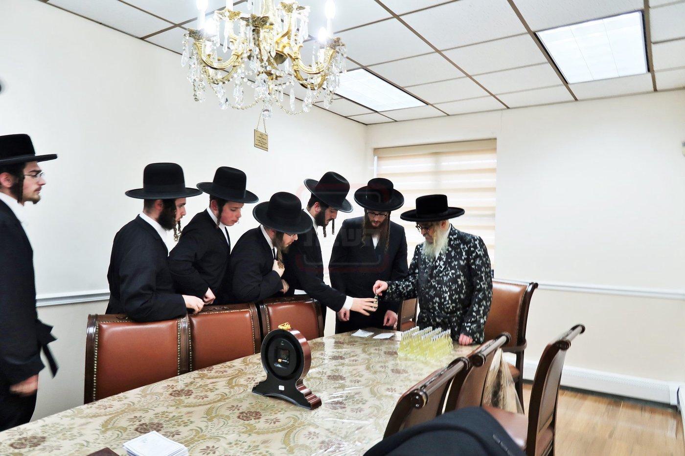 מעמד צאתכם לשלום לאדמו"ר מסאטמר