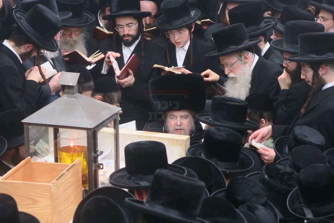 האדמו"ר מבעלזא בעליה לציון אביו זצ"ל בטבריה