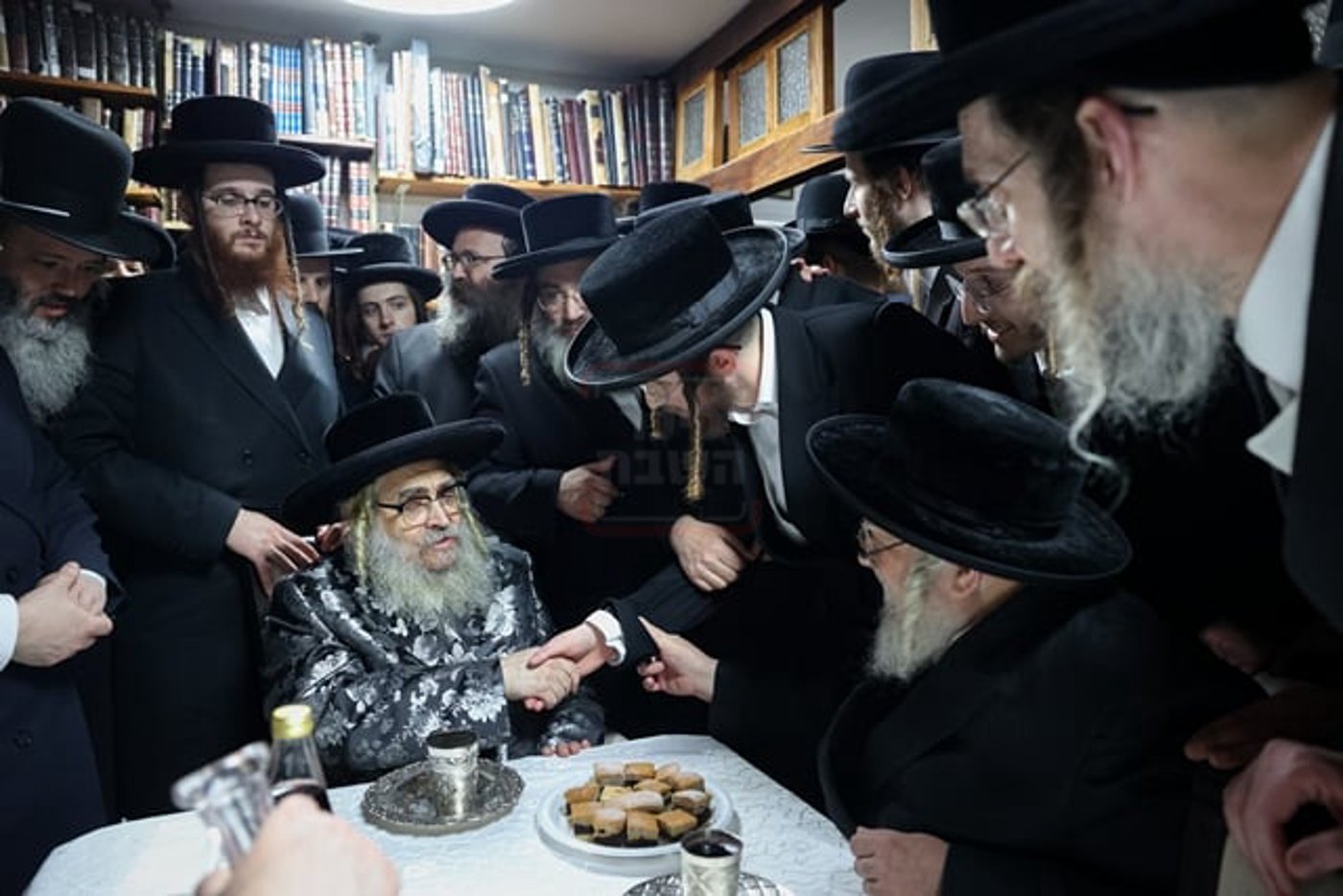 האדמו"ר מסאטמר בביקור אצל הגאון רבי משה טייטלבוים