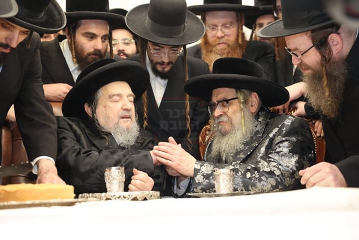 האדמו"ר מסאטמר בביקור אצל הגרי"מ שכטר