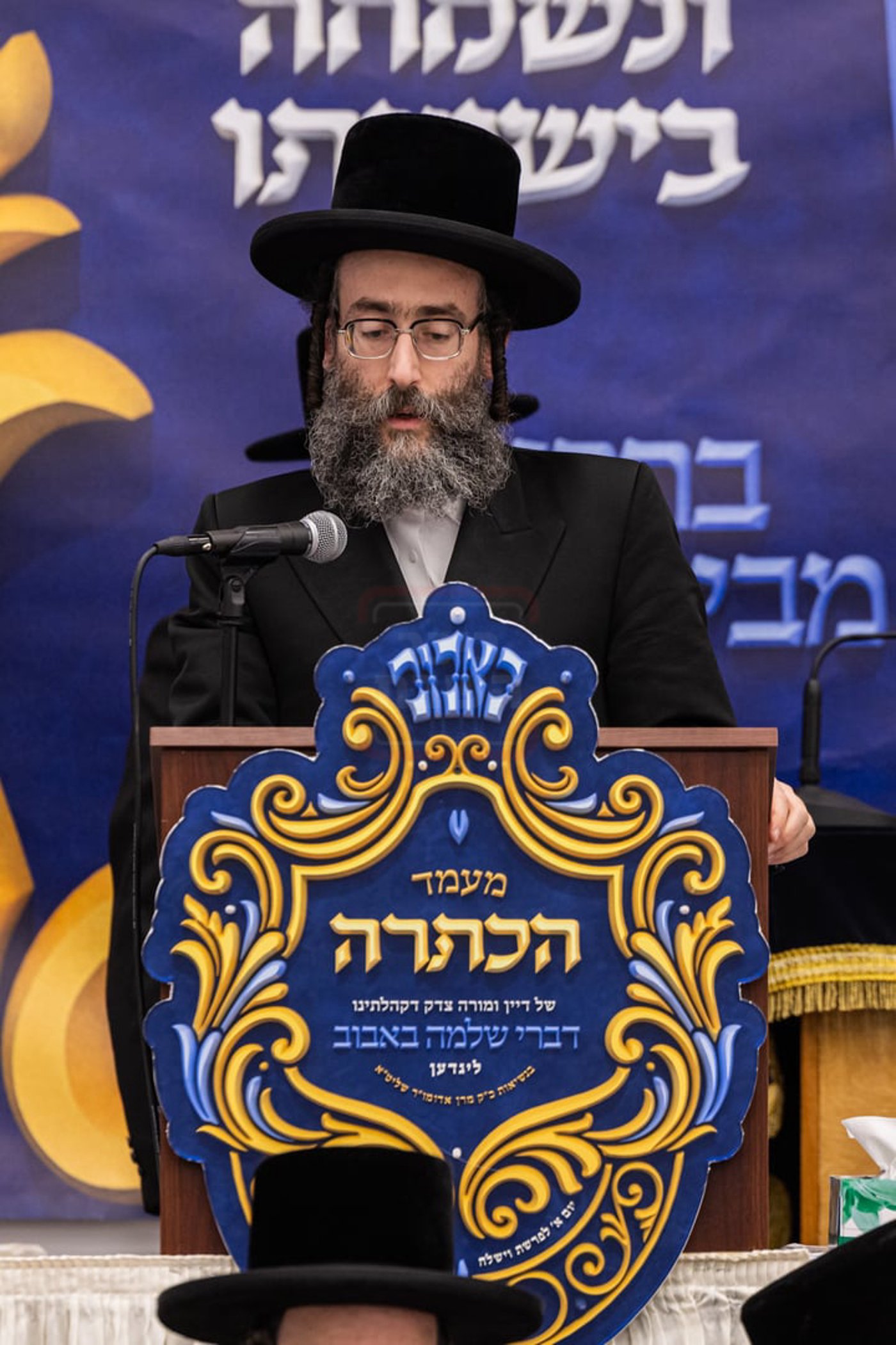 מעמד הכתרת הרה"ג ר' יחזקאל ליפשיץ לדומ"צ באבוב לינדן