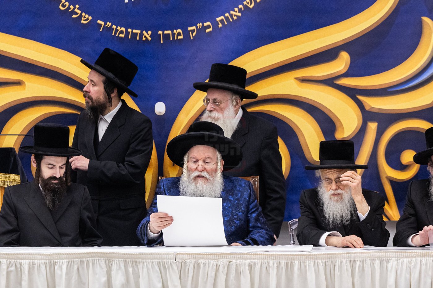 מעמד הכתרת הרה"ג ר' יחזקאל ליפשיץ לדומ"צ באבוב לינדן