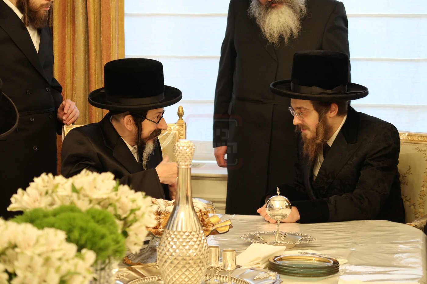 האדמו"ר מסקולען בביקור אצל האדמו"ר מסאדיגורה