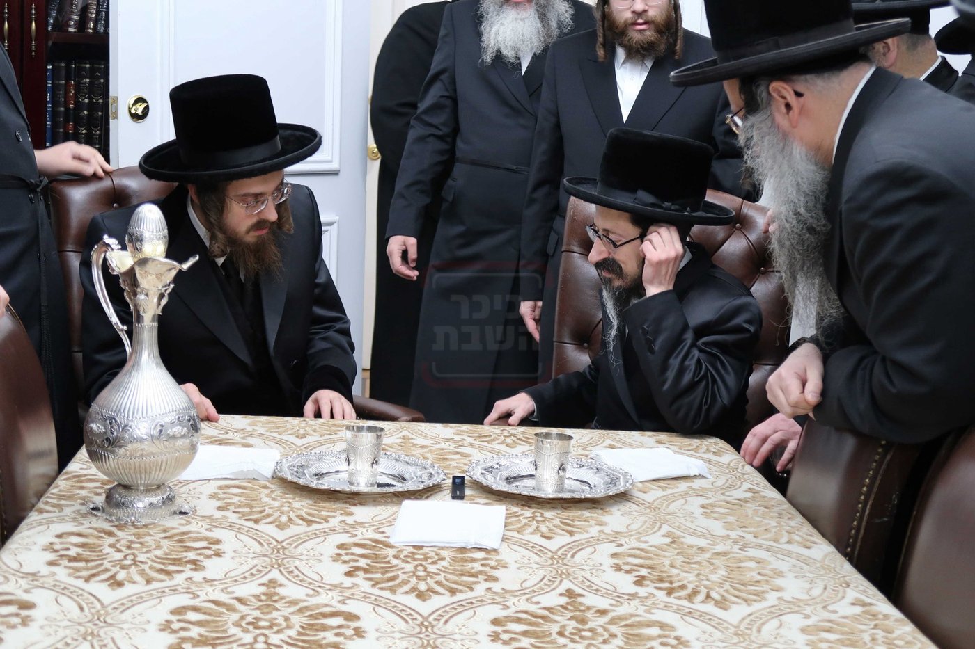 האדמו"ר מסאדיגורה בביקור אצל האדמו"ר מסקולען