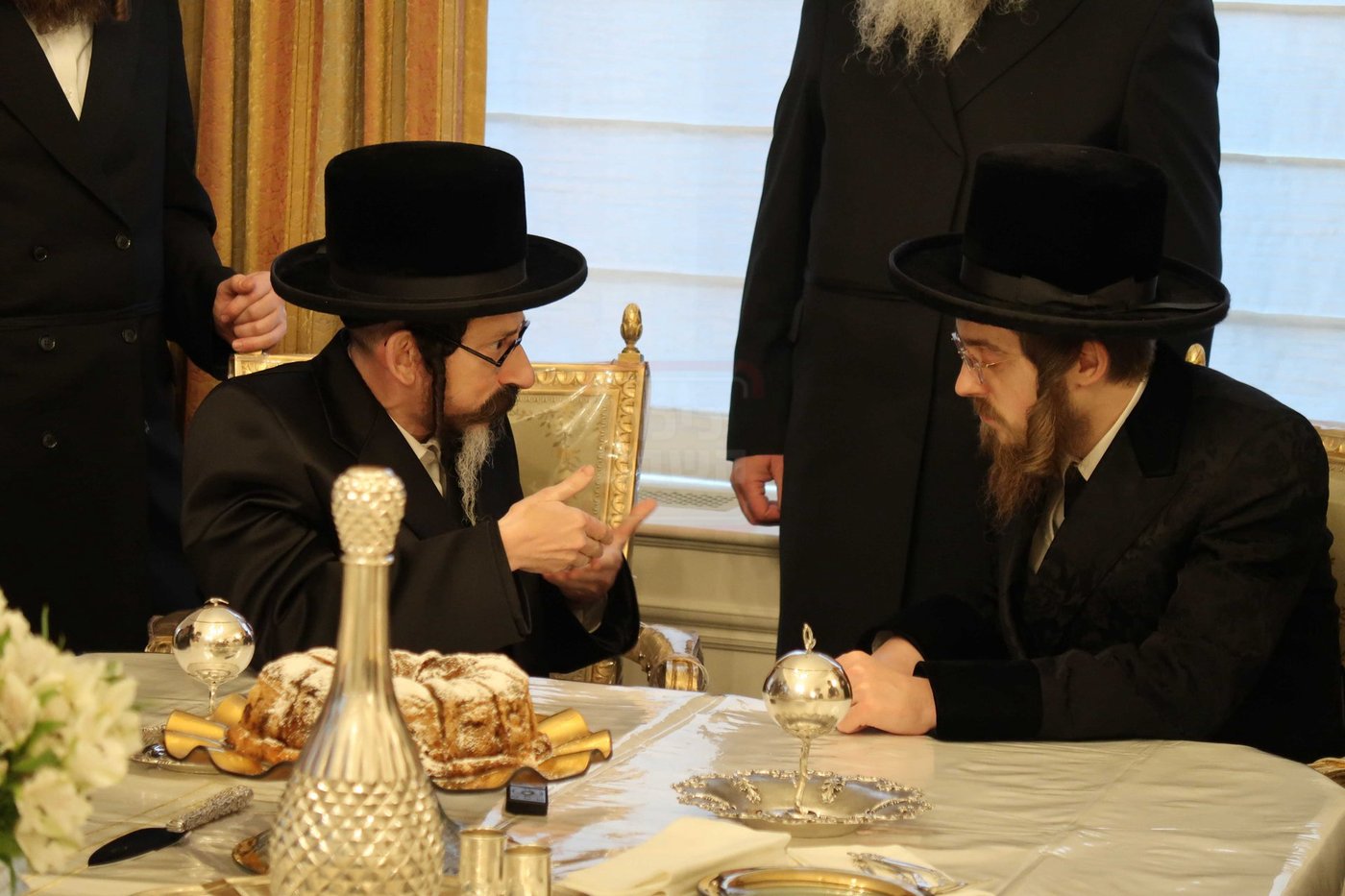 האדמו"ר מסקולען בביקור אצל האדמו"ר מסאדיגורה