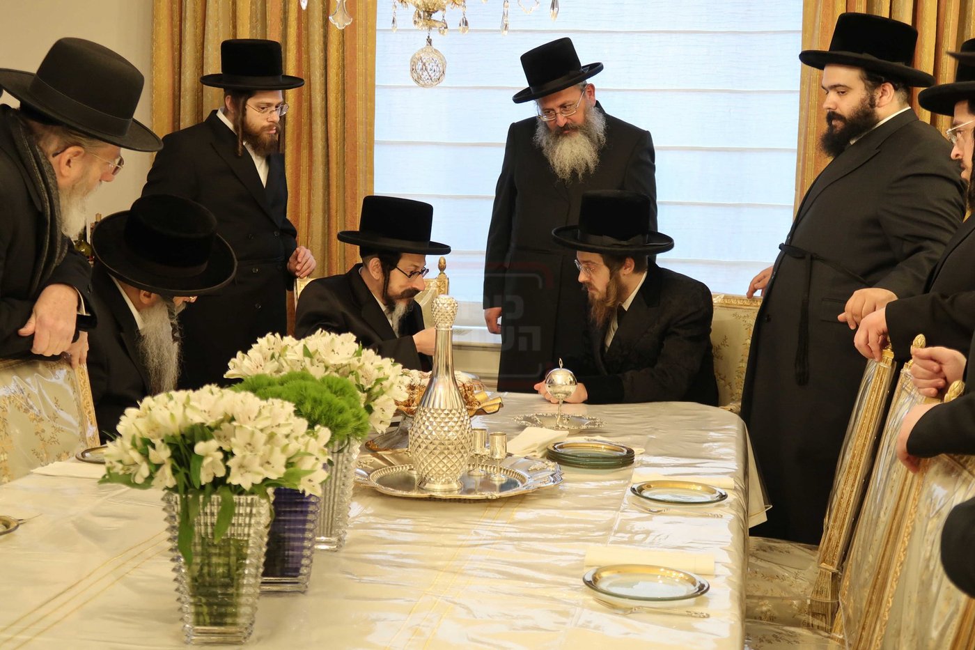 האדמו"ר מסקולען בביקור אצל האדמו"ר מסאדיגורה