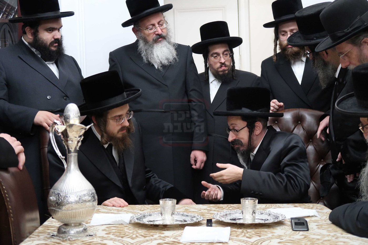 האדמו"ר מסאדיגורה בביקור אצל האדמו"ר מסקולען