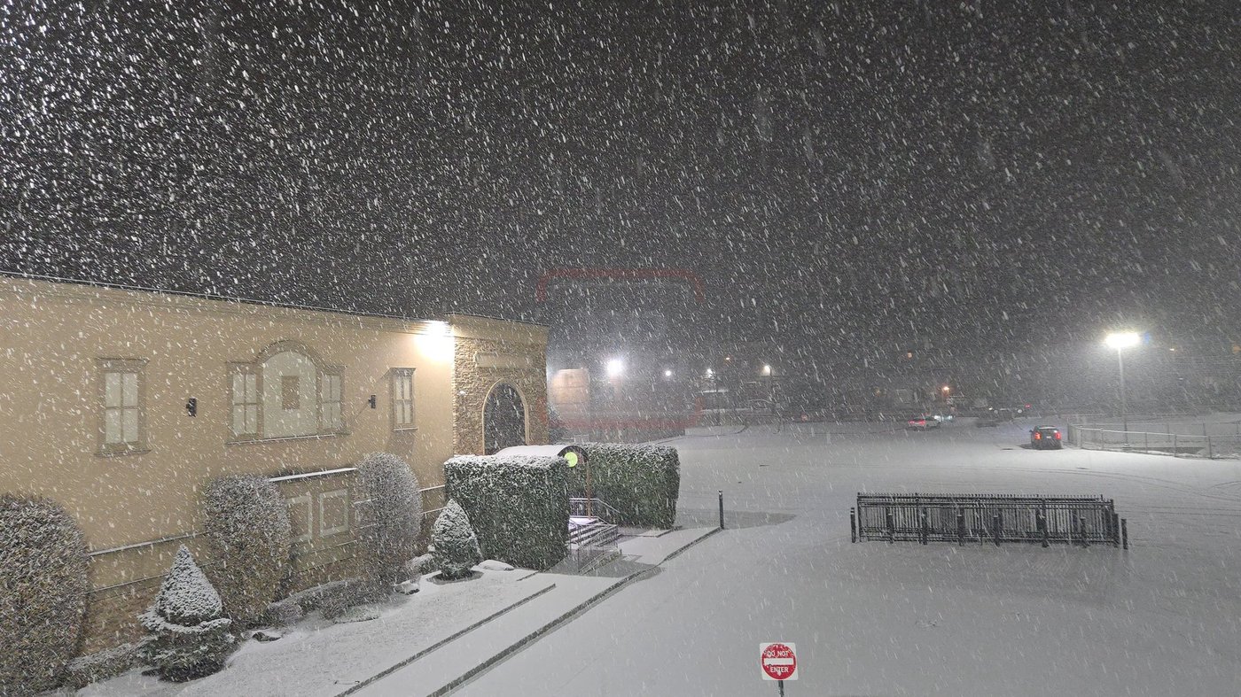 שלג ראשון בארה"ב 