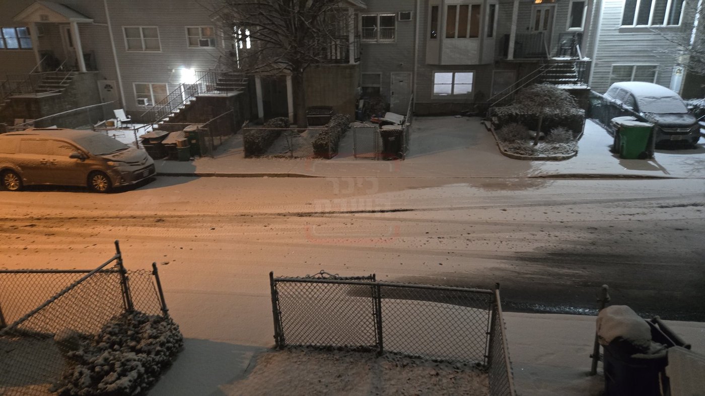 שלג ראשון בארה"ב 