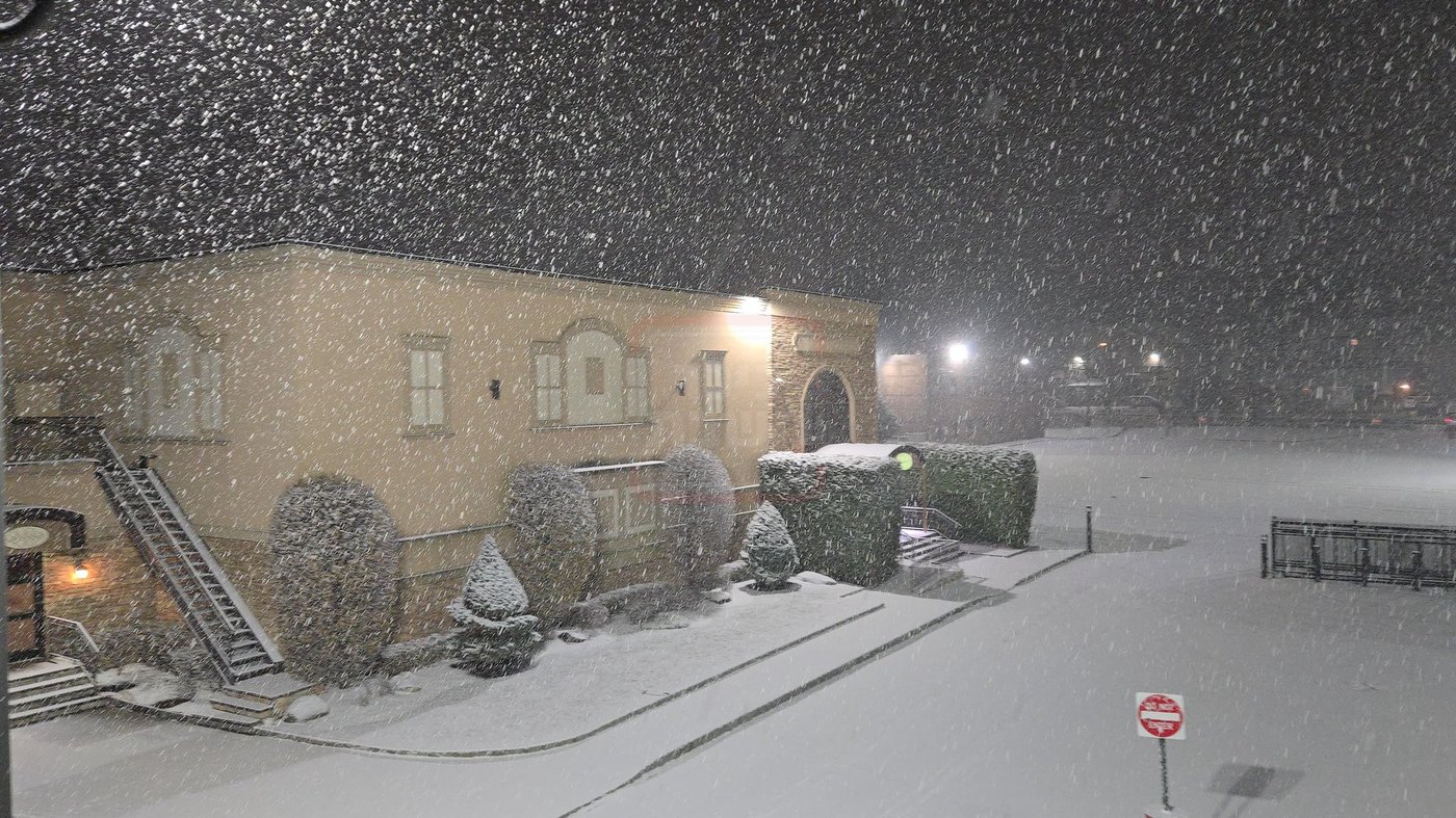 שלג ראשון בארה"ב 