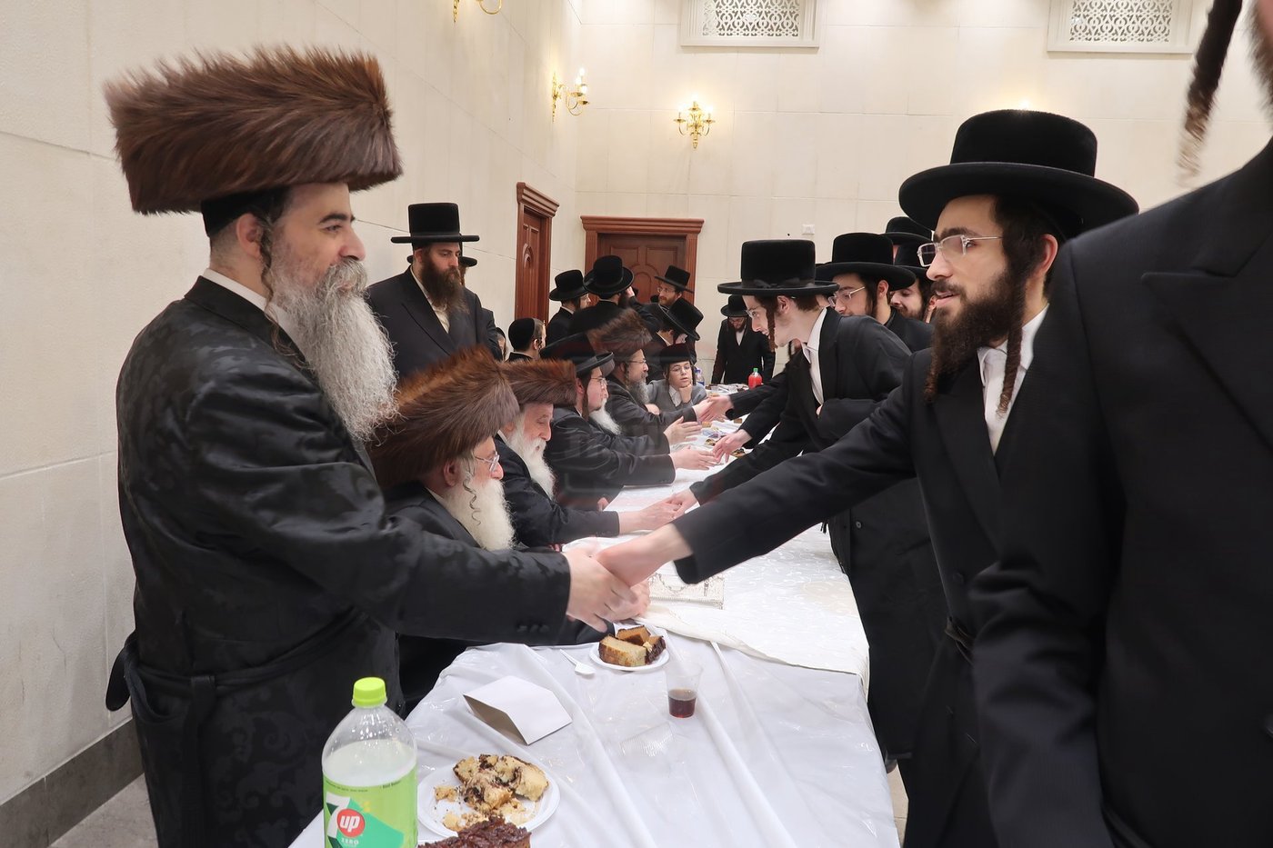 שמחת בית מכנובקא בעלזא - ראצפערט - האלמין