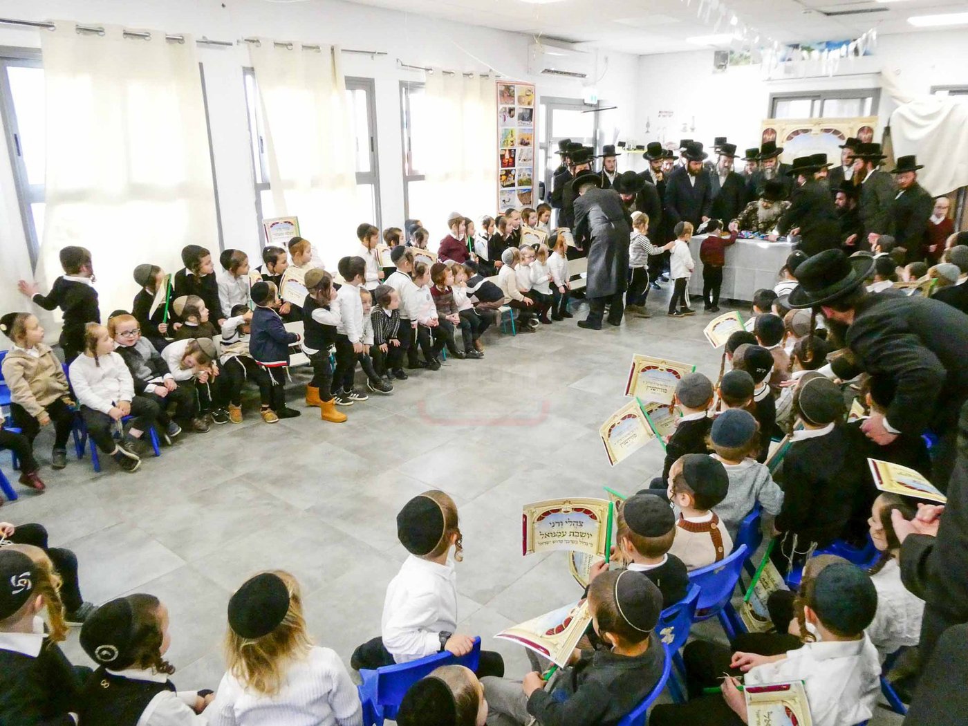 האדמו''ר מויז'ניץ בית שמש בביקור בעמנואל