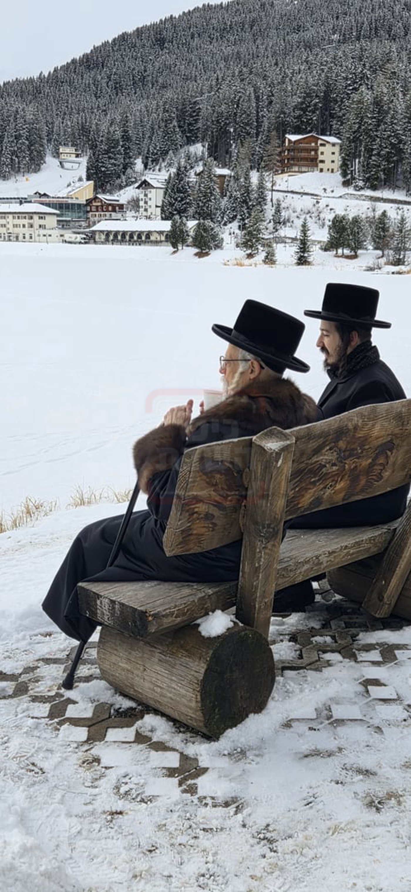 האדמו"ר מסערט ויז'ניץ בנאות דשא בשווייץ