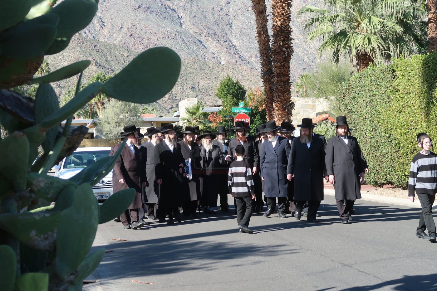 האדמו"ר מסאטמר במנוחה בפאלם ספרינגס 