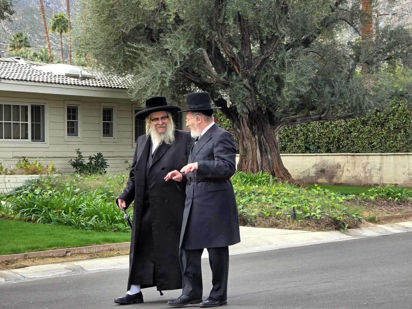 האדמו"ר מסאטמר במנוחה בפאלם ספרינגס