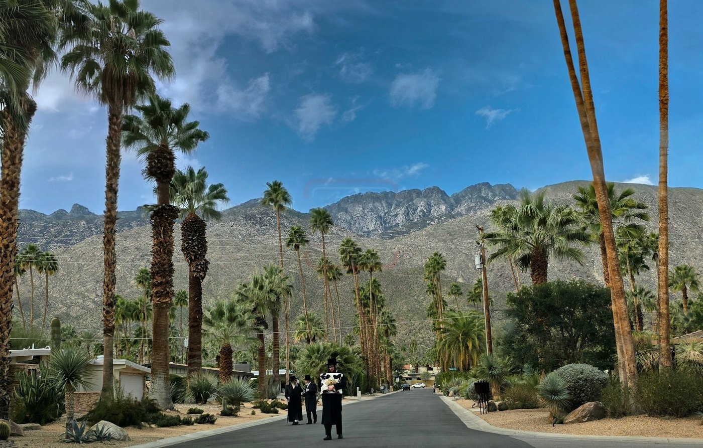 האדמו"ר מסאטמר במנוחה בפאלם ספרינגס