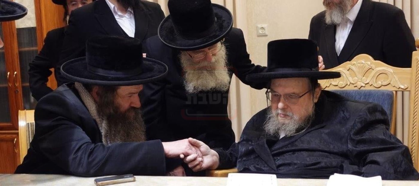 הגה"צ אב"ד קאלוב ביתר אצל האדמו"ר מבעלזא