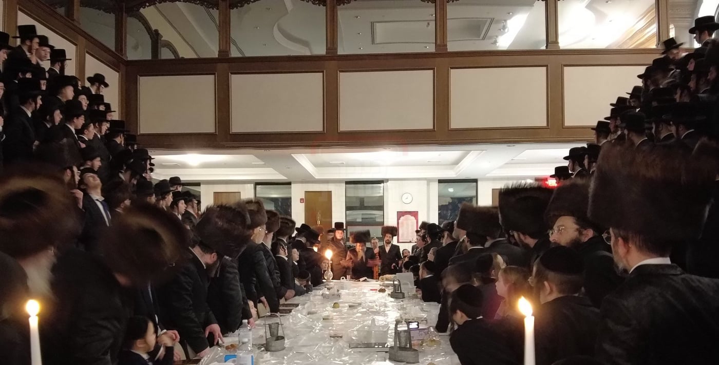 האדמו"ר מסקולען לייקווד בשבת בשכונת 'אוק וויין' 