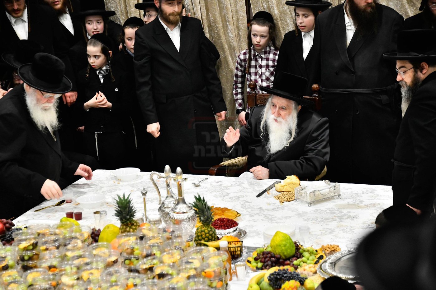 האדמו"ר ממחנובקא בעלזא בטיש ט"ו בשבט