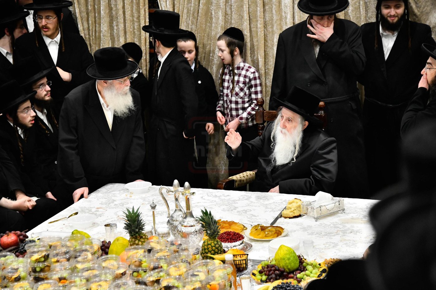 האדמו"ר ממחנובקא בעלזא בטיש ט"ו בשבט