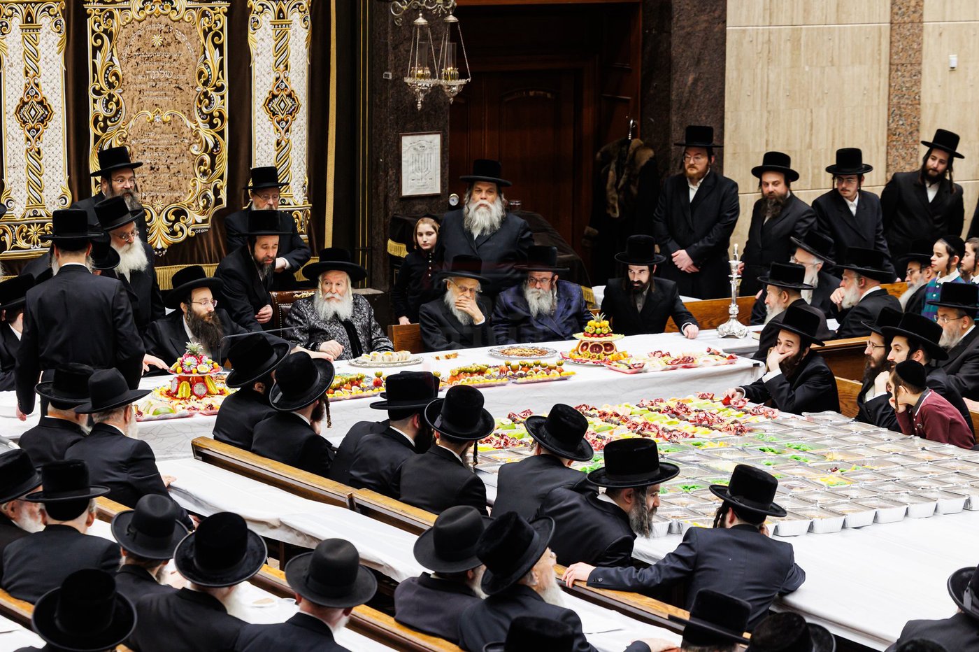 האדמו"ר מבאבוב בטיש ט"ו בשבט