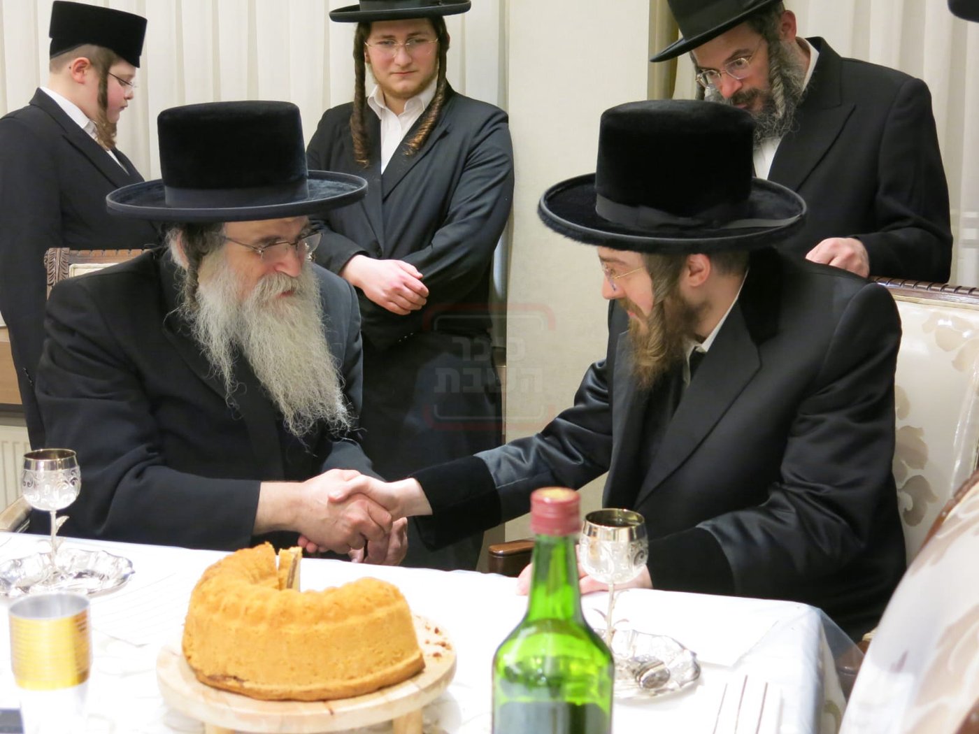 האדמו"ר מסאדיגורה בביקור אצל גאב"ד אנטווערפן 