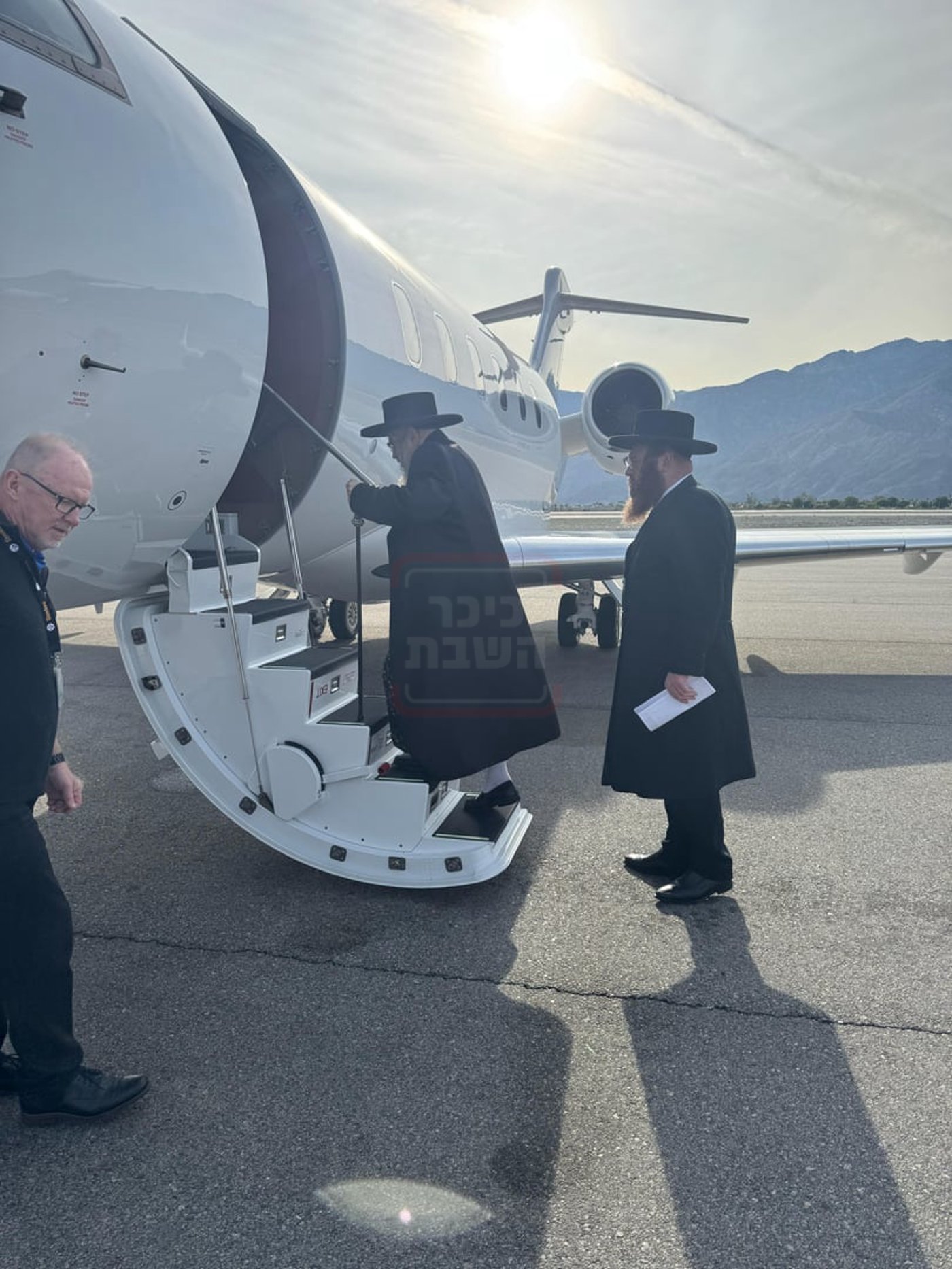 האדמו"ר מסאטמר בחזרתו מפאלם ספרינגס