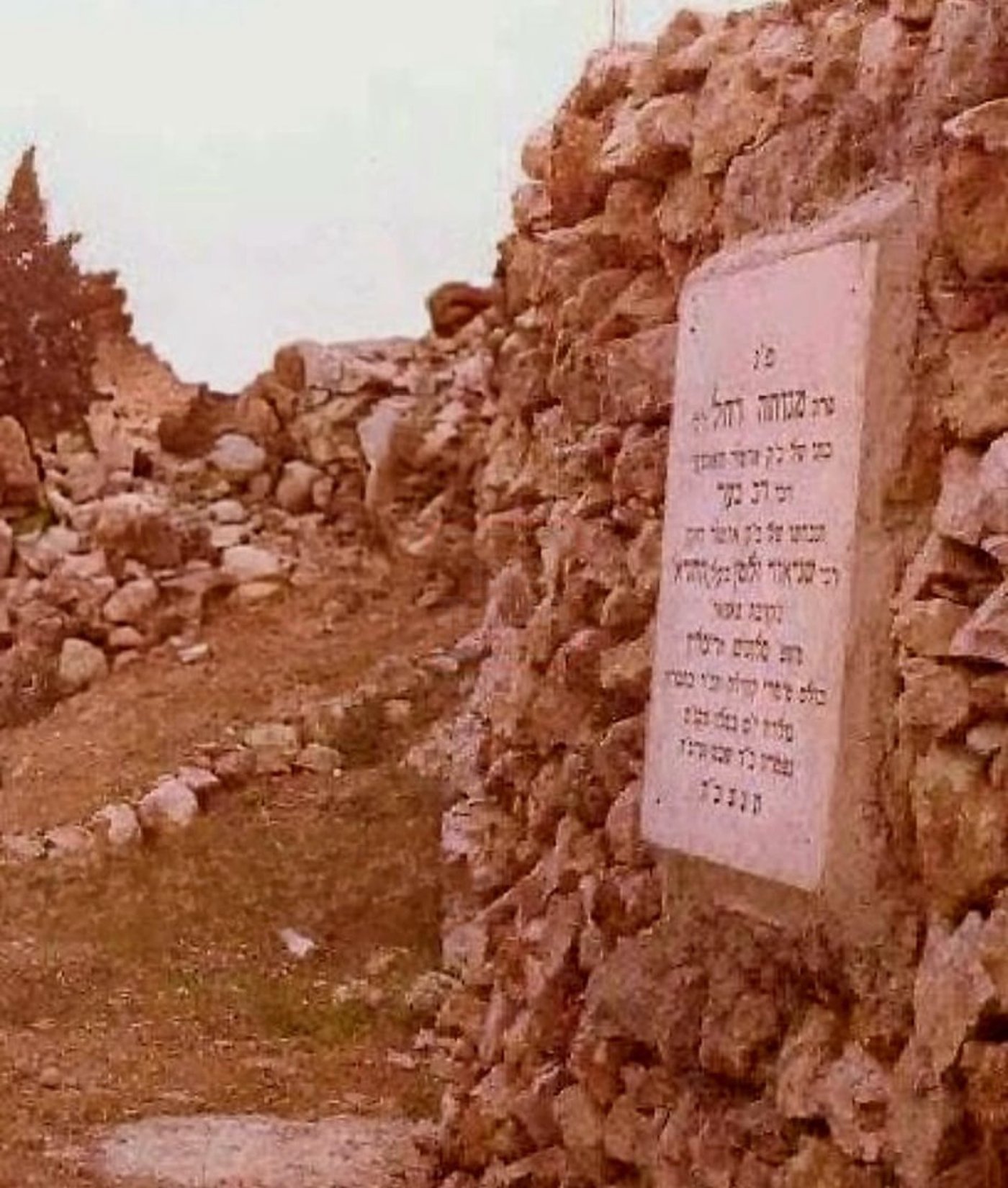 מצבת הרבנית מנוחה רחל נ"ע