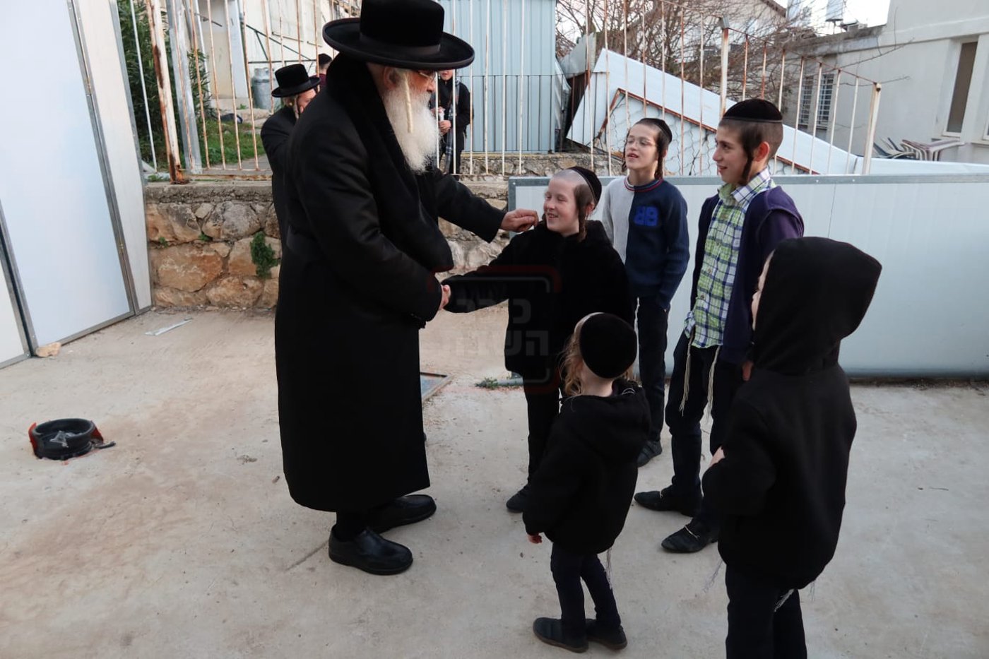 האדמו"ר מדושינסקיא בביקור בצפת