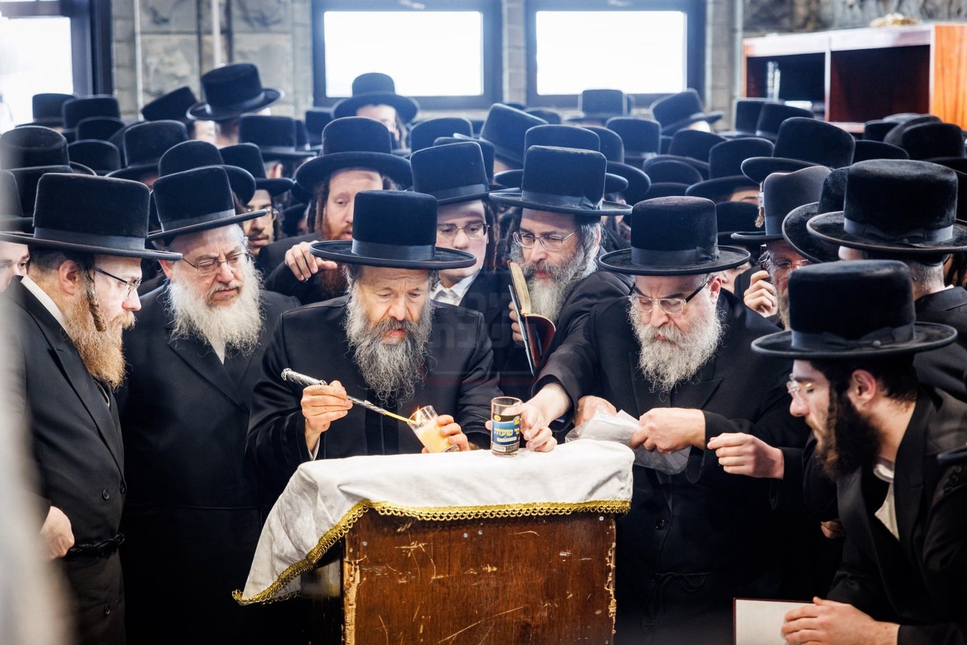 האדמו"ר מבאבוב 45 בתפילה באוהל צדיקי באבוב