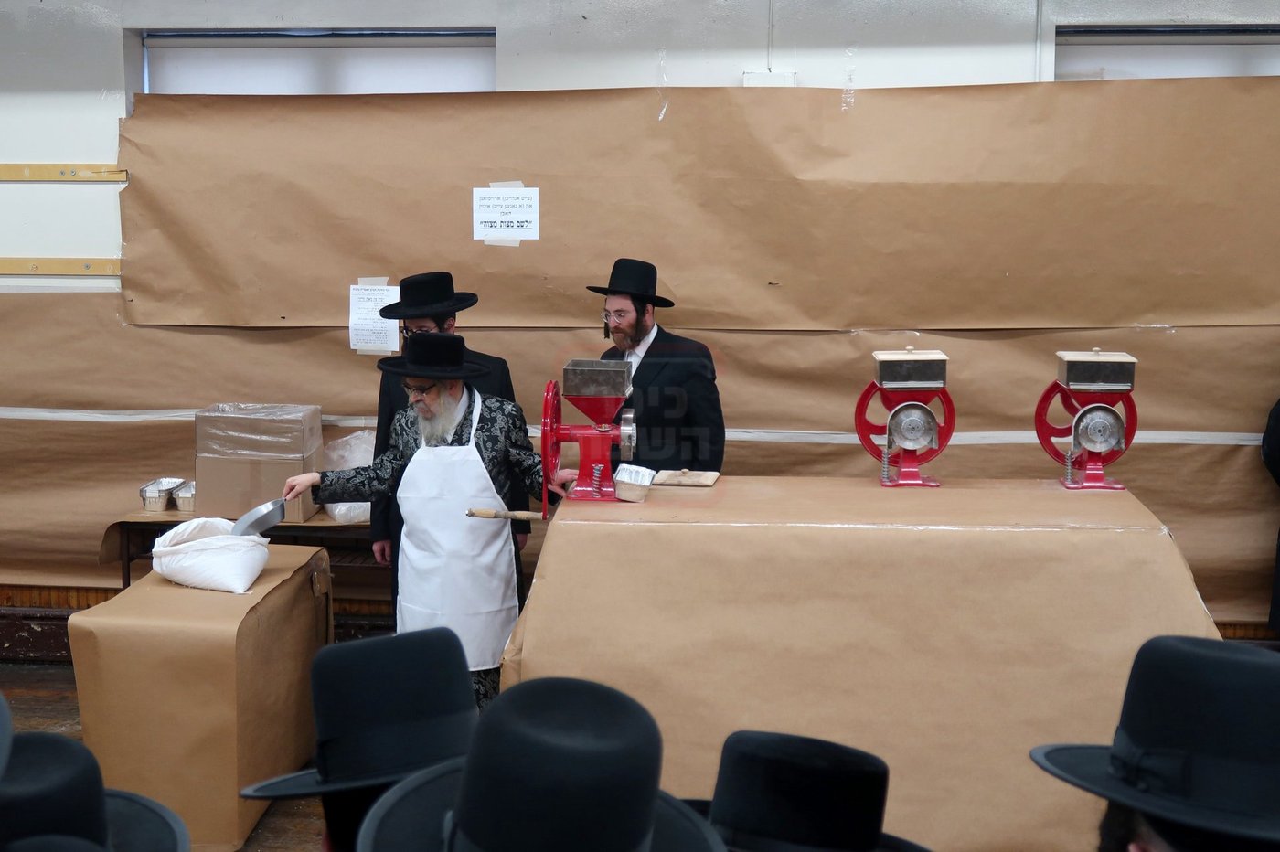 האדמו"ר מסאטמר בטחינת חיטים