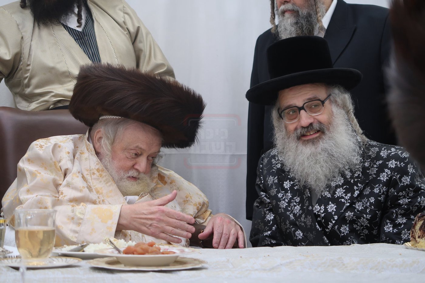 האדמו"ר מויז'ניץ בית שמש בשמחת בית תולדות אברהם יצחק