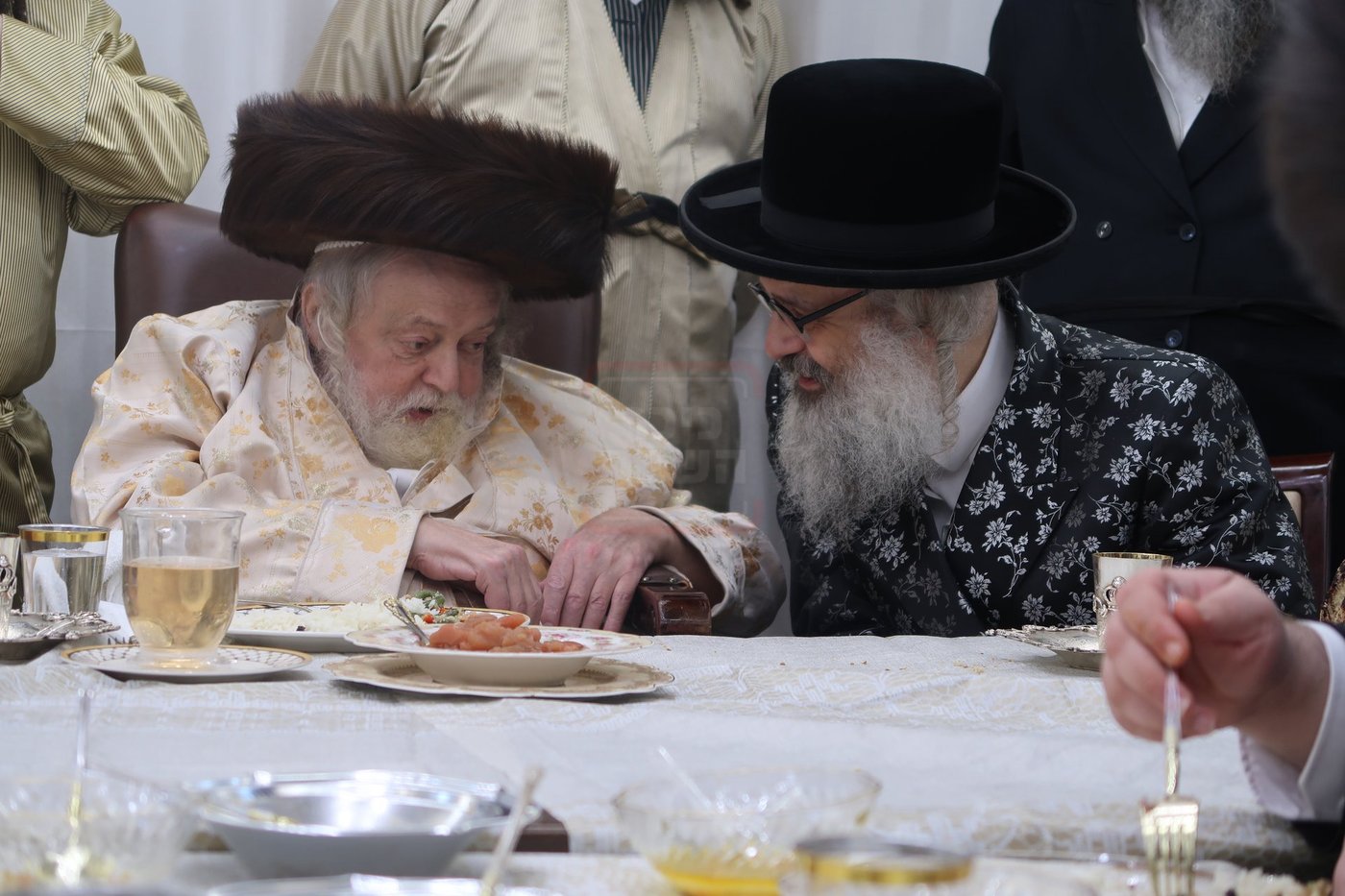 האדמו"ר מויז'ניץ בית שמש בשמחת בית תולדות אברהם יצחק