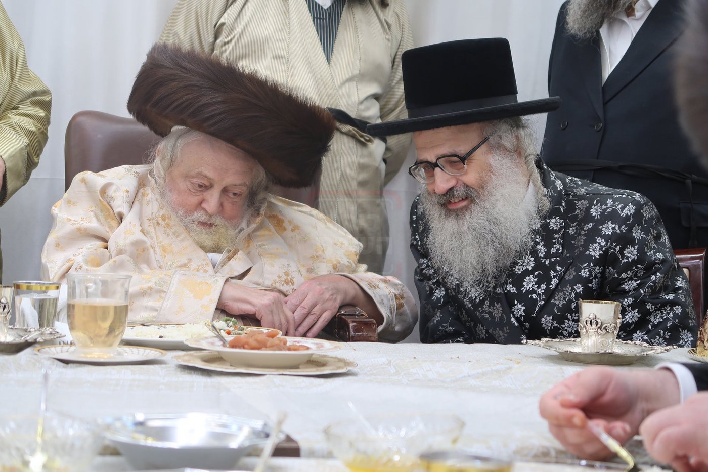 האדמו"ר מויז'ניץ בית שמש בשמחת בית תולדות אברהם יצחק